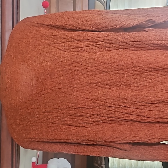 Mens Mondo Uomo Italian Pullover Sweater.Size XXL.Herringbone.Rust . - Picture 3 of 3